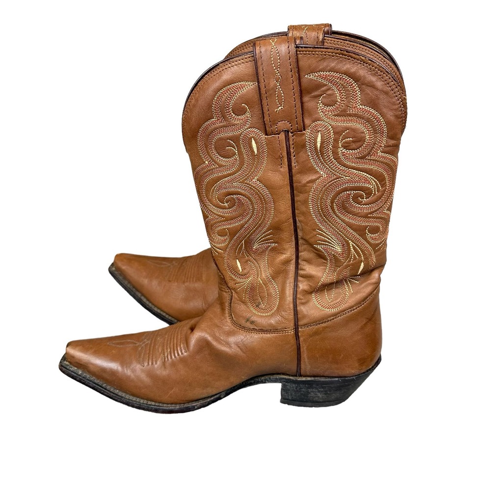 Tony Llama Size 9B Womens Brown Stallion 7906L Western Cowboy Boots